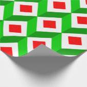 3D Cubes Weihnachten  Geschenkpapier (Ecke)
