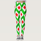 3D Cubes Weihnachten Leggings (Vorderseite)