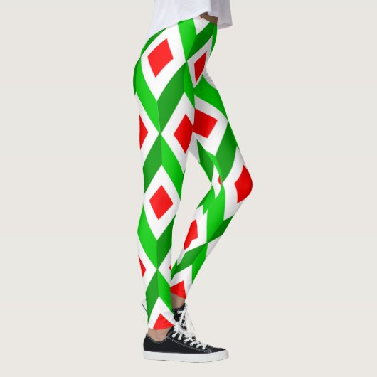 3D Cubes Weihnachten Leggings (Rechts)