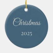 3D Customized Joyful Santa Keramik Ornament (Hinten)