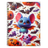 3D cute bats halloween Notizblock (Vorderseite)