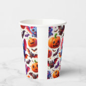 3D cute bats halloween Pappbecher (Links)