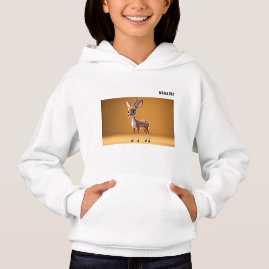 **3D Cute Cartoon Deer** Hoodie (Vorderseite)