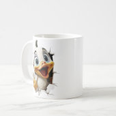 3D Cute Cartoon Duckling Bursting Kaffeetasse (Vorderseite Links)