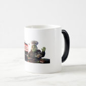 3D Cute Zombie Programmer Chef - Error 666 Coffee Verwandlungstasse (VorderseiteRechts)