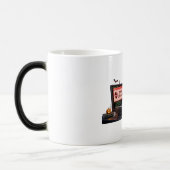 3D Cute Zombie Programmer Chef - Error 666 Coffee Verwandlungstasse (Links)