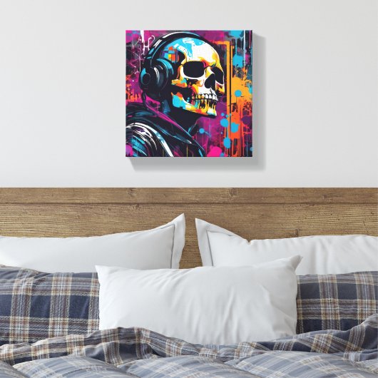 3D Cyber punk canvas  Leinwanddruck (Insitu (Schlafzimmer))