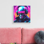 3D-Cyberpunk-Leinwand  Leinwanddruck (Insitu (Wohnzimmer))