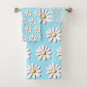 3D Daisy-Blume Badhandtuch Set (Insitu)
