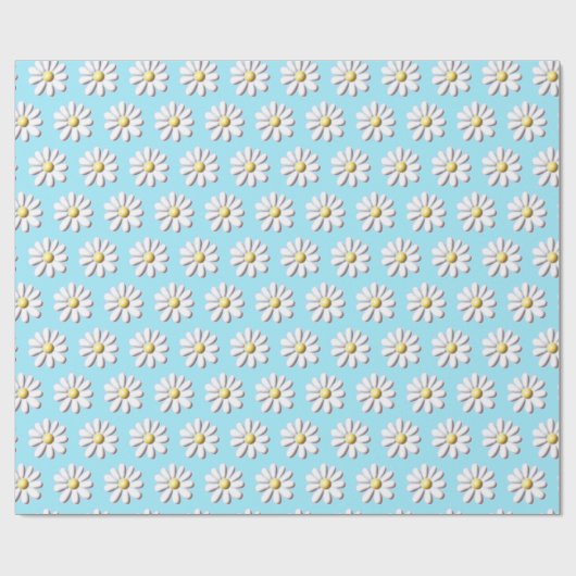 3D Daisy-Blume Geschenkpapier (Flach)