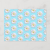3D Daisy-Blume Postkarte (Vorderseite)