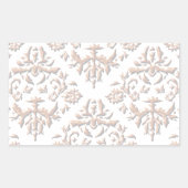 3D-Damasken Rechteckiger Aufkleber (Vorderseite)