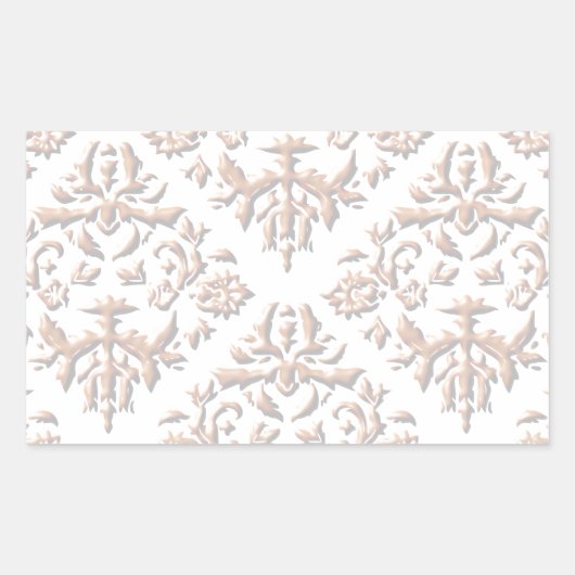 3D-Damasken Rechteckiger Aufkleber (Vorderseite)