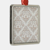 3D-Damasken Silbernes Ornament (Rechts)