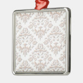 3D-Damasken Silbernes Ornament (Links)