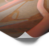 3D-Darstellung der Makrophage-Phagozytose Poster (Ecke)