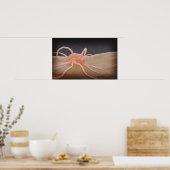 3D-Darstellung der Makrophage-Phagozytose Poster (Küche)