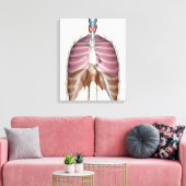 3d Darstellung des Atemsystems Leinwanddruck (Insitu (Wohnzimmer))