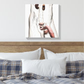 3D-Darstellung des männlichen Fortpflanzungssystem Leinwanddruck (Insitu (Schlafzimmer))