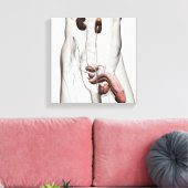 3D-Darstellung des männlichen Fortpflanzungssystem Leinwanddruck (Insitu (Wohnzimmer))