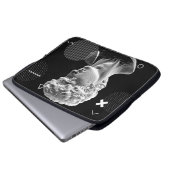 3D-Darstellung von Michelangelos David Kopf in Pix Laptopschutzhülle (Vorne Knopf)