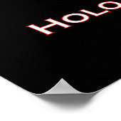 3D-Datenspeicher: Holo kannst du gehen? Poster (Ecke)