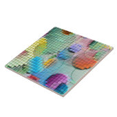 3D deckte abstraktes mit Ziegeln Fliese (Seite)