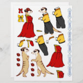 3D Decoupage - Meerkat Liebhaber (Vorne/Hinten)