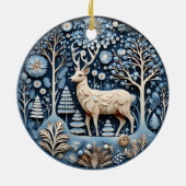 3D Deer Chirstmas Animal Keramik Ornament (Hinten)