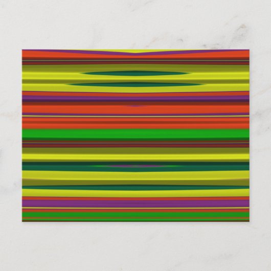 ~ 3D Design Muster ~ Weihnachtsfarben~ Postkarte (Vorderseite)