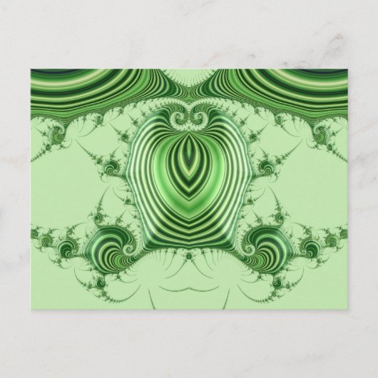 ~ 3D Design Pattern ~ Weihnachten Grüntöne ~ Postkarte (Vorderseite)