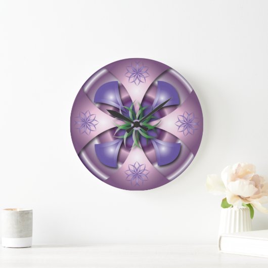 3D design wall clock Große Wanduhr (Zuhause)