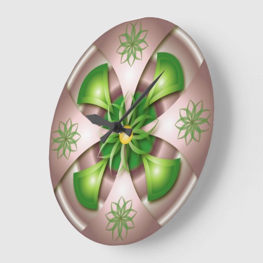 3D design wall clock Große Wanduhr (Winkel)