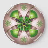 3D design wall clock Große Wanduhr (Vorderseite)