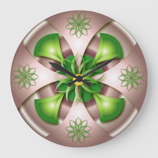 3D design wall clock Große Wanduhr (Vorderseite)