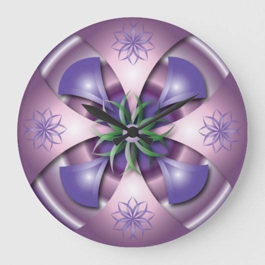 3D-Design-Wanduhr Große Wanduhr (Vorderseite)