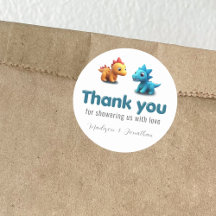 3d Dino dinosaurier Baby Boy Dusche Danke