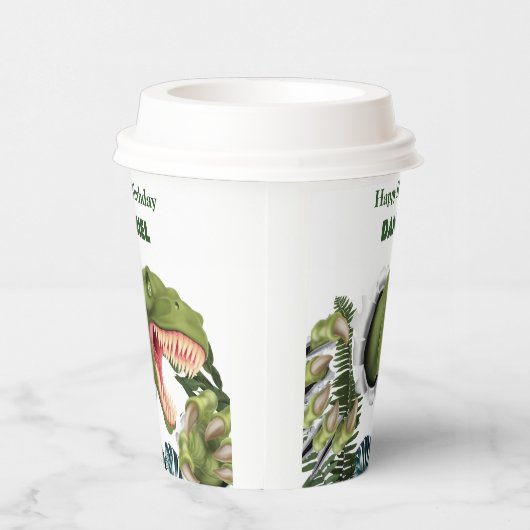 3D Dinosaur Birthday Pappbecher (Rechts)
