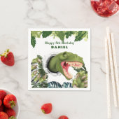 3D Dinosaur Birthday Serviette (Beispiel)