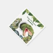 3D Dinosaur Birthday Serviette (Ecke)