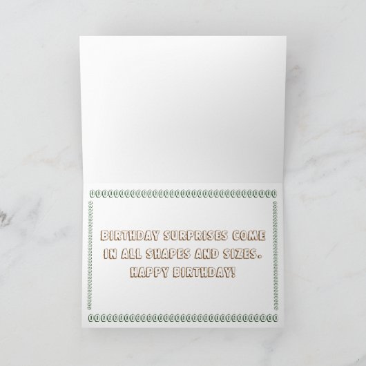 3D Dinosaurier Geburtskarte Karte (Innenseite)