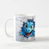 3D Dinosaurier Loch in einer Wall-Tasse: Quirky un Kaffeetasse (Links)