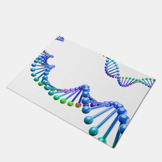 3D-DNA-Doppelhelix Fußmatte (Schrägansicht)