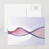 3D DNA Sweep Postkarte (Vorne/Hinten)