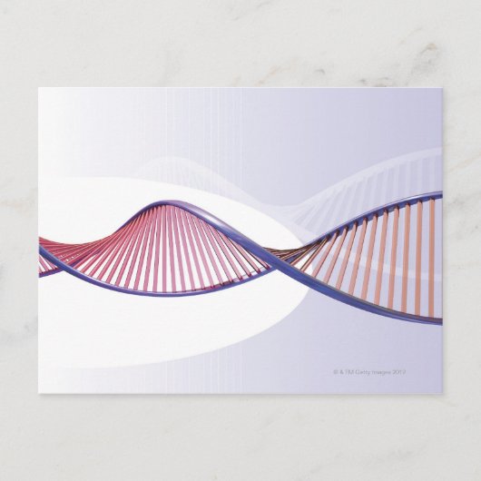 3D DNA Sweep Postkarte (Vorderseite)
