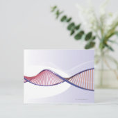 3D DNA Sweep Postkarte (Stehend Vorderseite)
