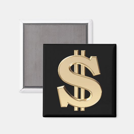 3D-Dollar Magnet (Vorderseite/Rückseite)