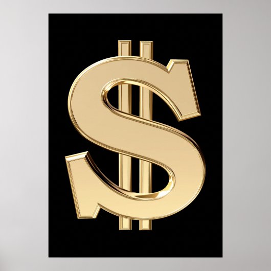3D-Dollar Poster (Vorne)