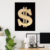 3D-Dollar Poster (Heimbüro)