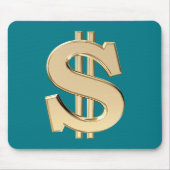 3D-Dollarzeichen Mousepad (Vorne)
